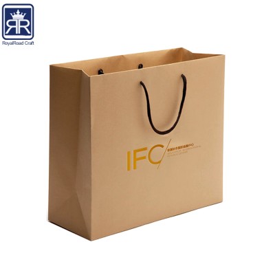 coffee design custom printing high quality Kraft Handle Bags