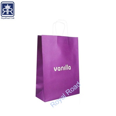 Colorful kraft bolsas de papel de regalo with your own logo printed